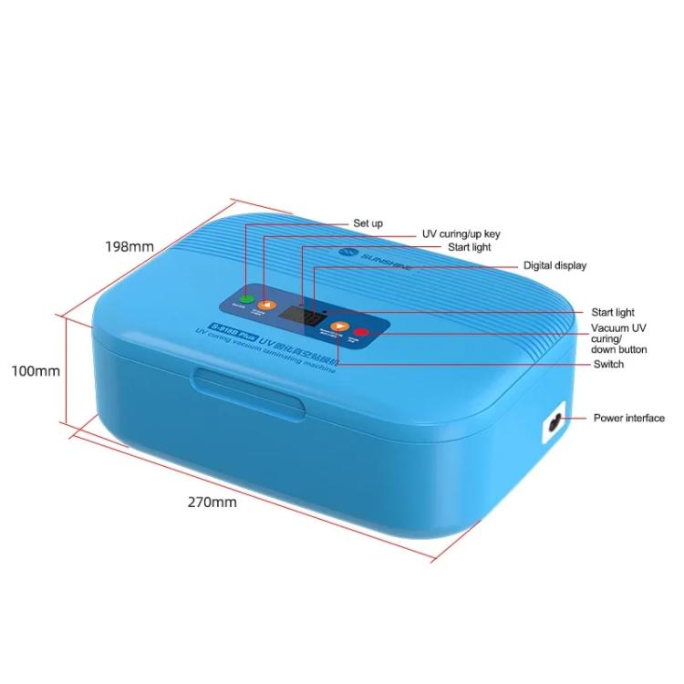 SUNSHINE S-918B Plus UV Curing Box Mobile Phone LCD Screen OCA Bonding Vacuum Laminated Machine, SUNSHINE S-918B Plus (US Plug 110V), SUNSHINE S-918B Plus (EU Plug 220V)