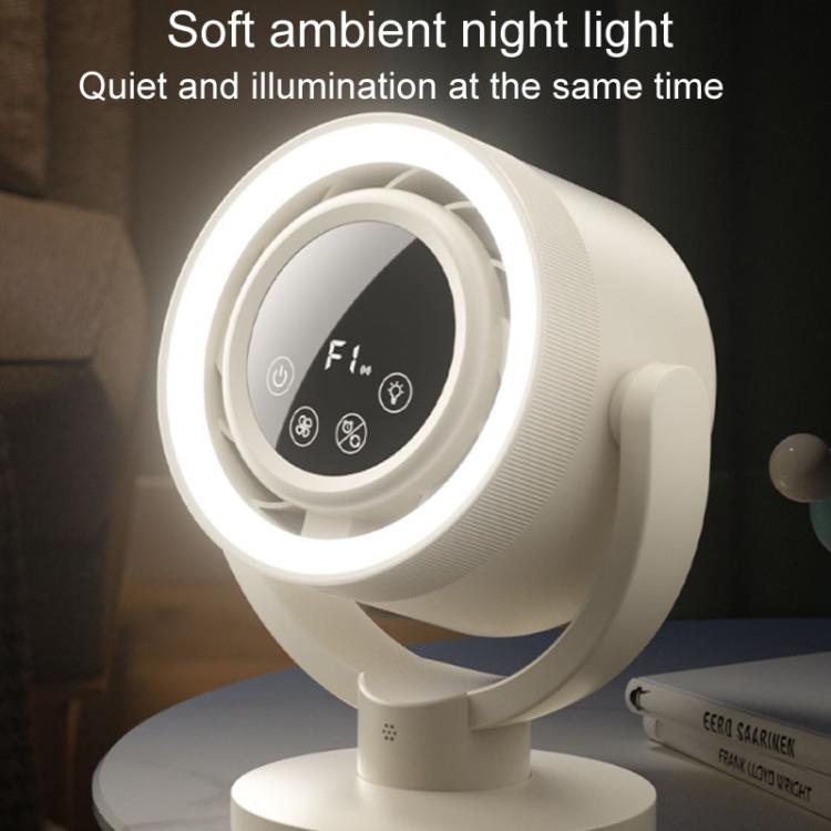 Ventilatore da tavolo con controllo vocale e touch screen