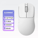 Ajazz AJ199 MAX Mouse wireless 2.4GHz cablato BT Tri-Mode Mouse da gioco leggero PAW3395