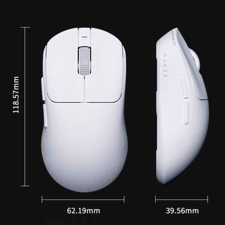 Ajazz AJ199 MAX Mouse wireless 2.4GHz cablato BT Tri-Mode Mouse da gioco leggero PAW3395