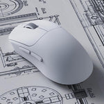 Ajazz AJ199 MAX Mouse wireless 2.4GHz cablato BT Tri-Mode Mouse da gioco leggero PAW3395
