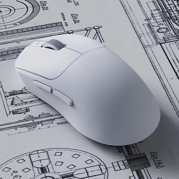 Ajazz AJ199 MAX Mouse wireless 2.4GHz cablato BT Tri-Mode Mouse da gioco leggero PAW3395