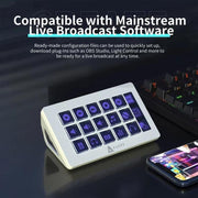 Ajazz AKP153 Pannello console multifunzionale Assistente desktop Live Stock Tuning Programmazione personalizzata Mini tastiera