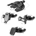 Supporto per telefono cellulare con lettore CD per auto, Automatic Lock Type Black, Automatic Lock Type Gray, Clip Type Black, Clip Type Gray, Magnet Type