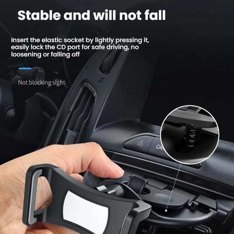Supporto per telefono cellulare con lettore CD per auto, Automatic Lock Type Black, Automatic Lock Type Gray, Clip Type Black, Clip Type Gray, Magnet Type