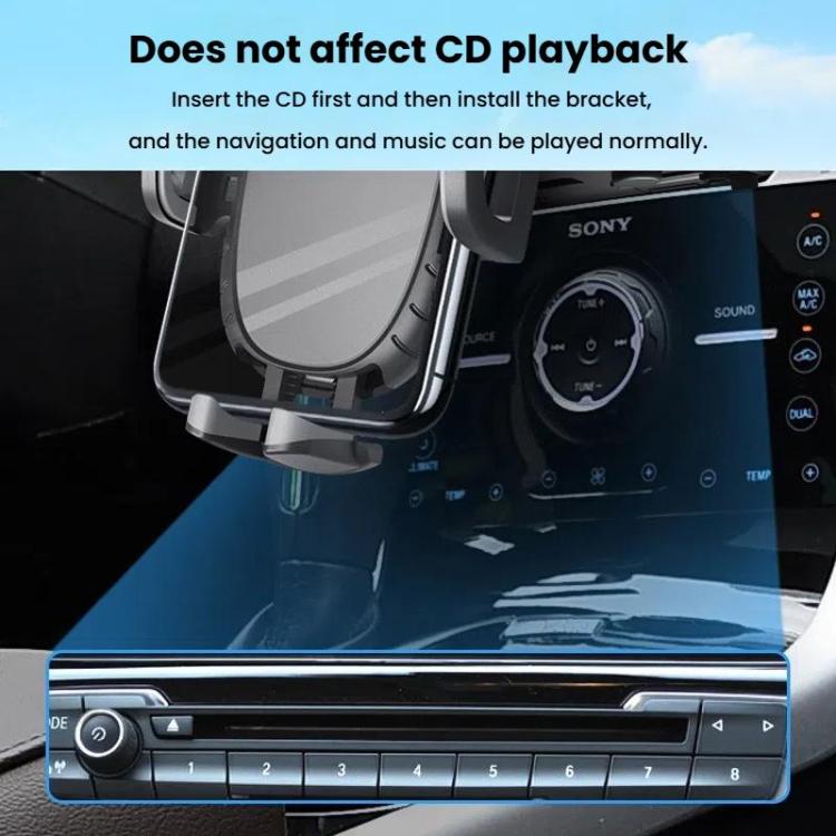 Supporto per telefono cellulare con lettore CD per auto, Automatic Lock Type Black, Automatic Lock Type Gray, Clip Type Black, Clip Type Gray, Magnet Type