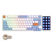Ajazz AKP815 81 tasti tastiera meccanica cablata schermo LCD retroilluminato RGB programmazione visiva driver personalizzato tastiera da gioco