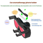 Supporto per cellulare con aromaterapia e presa d'aria per auto