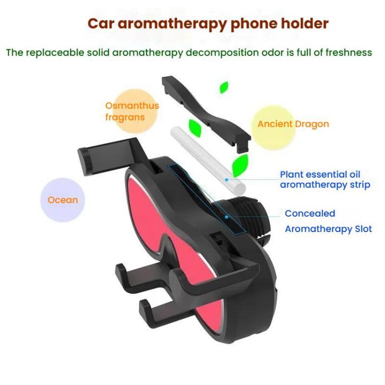 Supporto per cellulare con aromaterapia e presa d'aria per auto