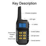 Dispositivo di addestramento per cani con telecomando elettrico intelligente per animali domestici T720 da 1000 m, Yellow Remote, Red Remote
