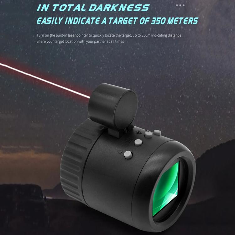 Dispositivo di visione notturna monoculare per esterni da 350 m 1-10X Telescopio HD 1080P