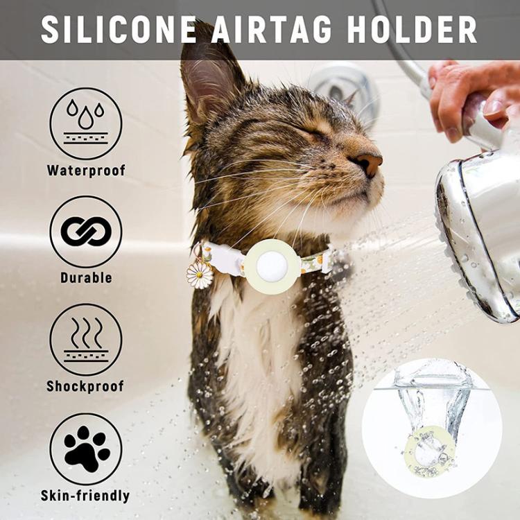 Custodia in silicone per AirTag con collare regolabile