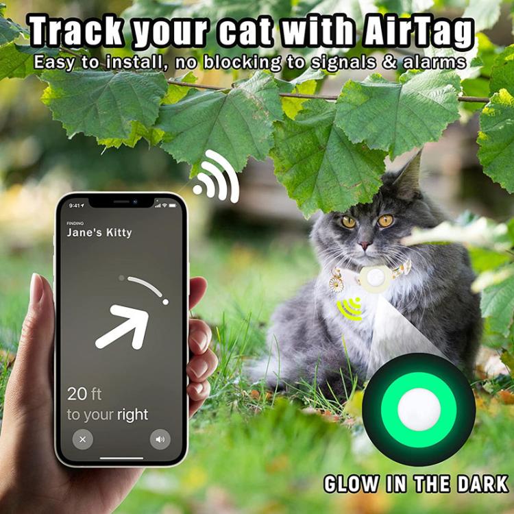Custodia in silicone per AirTag con collare regolabile