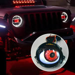 Modifica della luce a LED per occhi demoniaci per auto e moto da 3 pollici, For Two