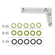 Per anello di tenuta per getto d'acqua ad alta pressione Karcher, 15pcs / Set