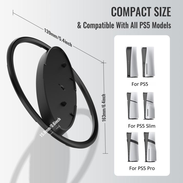 Supporto verticale console PS5 PS5 Slim PS5 Pro base antiscivolo