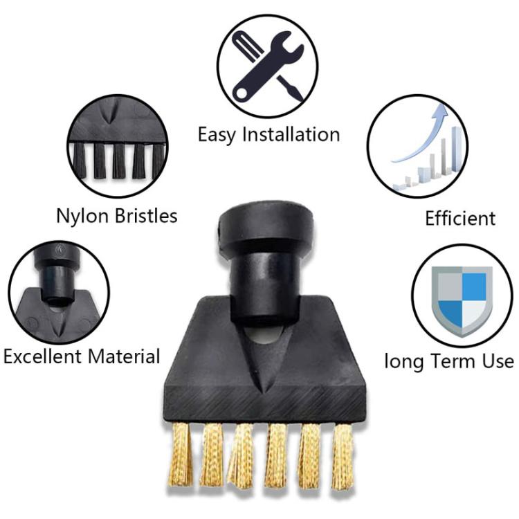 Per Karcher SG-42 / SG-44 / SC1-SC5 Accessori per la pulizia a vapore Spazzola piatta piccola, Copper, Nylon