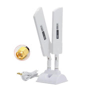 Antenna esterna per router 5G da 42 dBi, amplificatore di segnale WiFi a lungo raggio per esterni, SMA Male Black, TS9 Black, SMA Male White, TS9 White