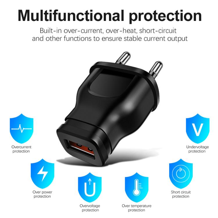 Caricabatterie smartphone USB singola 5W 1A compatibile