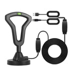 Antenna TV digitale DVB-T2 con cavo 5 metri e connettore F