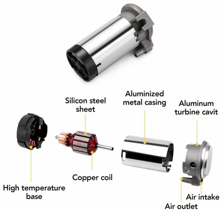Compressore per pompa dell'aria con clacson elettrico per auto da 12 V, 12V Silver