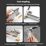 Strumento per chiodi in acciaio per cemento con canaletta manuale, ST18, 18mm Steel Nails 400pcs /Box