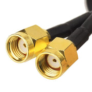 Antenna Dual-Band 2.4G/5G con 2 connettori RP-SMA maschio Scheda di rete router WIFI wireless Antenna di estensione ad alto guadagno, 2 RP-SMA Male
