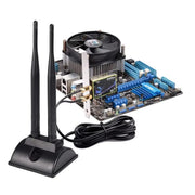 Antenna Dual-Band 2.4G/5G con 2 connettori RP-SMA maschio Scheda di rete router WIFI wireless Antenna di estensione ad alto guadagno, 2 RP-SMA Male