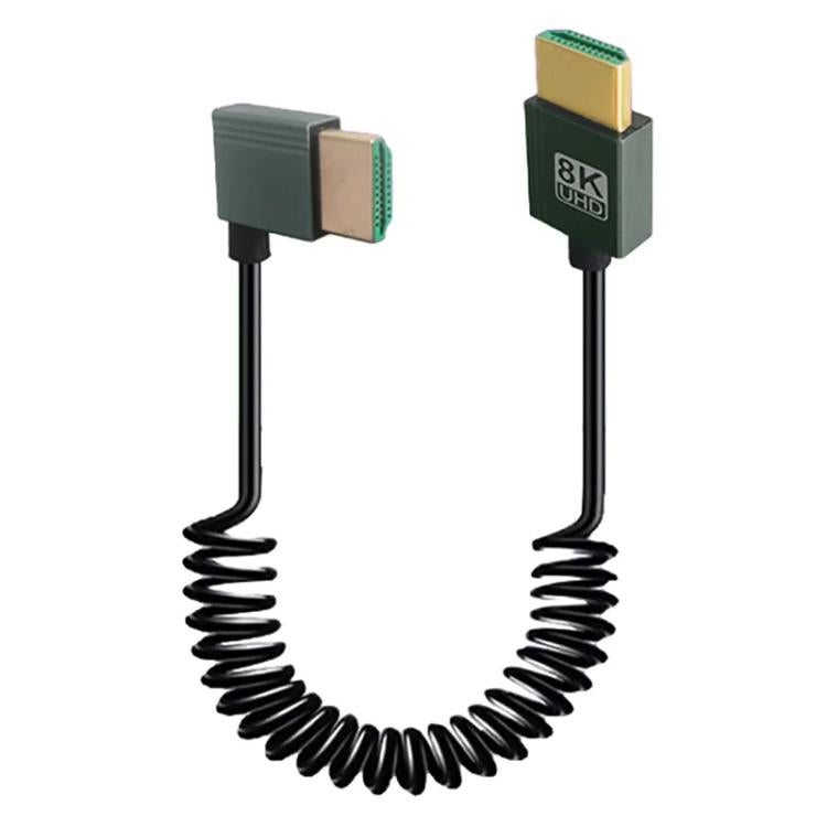 Cavo a molla HDMI 2.1 8K 60HZ lunghezza 0,5 m, Straight Head, Right Bend, Left Bend, Positive Bend, Reverse Bend, Micro HDMI To HDMI Straight, Micro HDMI Left Bend, Micro HDMI Right Bend, Micro HDMI Positive Bend, Micro HDMI Reverse Bend���������������...