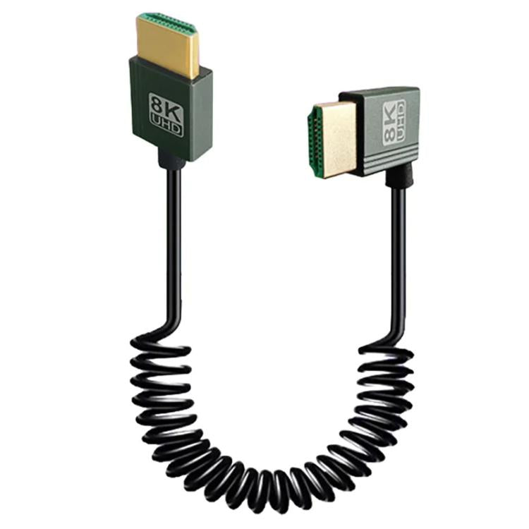 Cavo a molla HDMI 2.1 8K 60HZ lunghezza 0,5 m, Straight Head, Right Bend, Left Bend, Positive Bend, Reverse Bend, Micro HDMI To HDMI Straight, Micro HDMI Left Bend, Micro HDMI Right Bend, Micro HDMI Positive Bend, Micro HDMI Reverse Bend���������������...