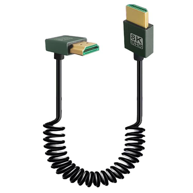 Cavo a molla HDMI 2.1 8K 60HZ lunghezza 0,5 m, Straight Head, Right Bend, Left Bend, Positive Bend, Reverse Bend, Micro HDMI To HDMI Straight, Micro HDMI Left Bend, Micro HDMI Right Bend, Micro HDMI Positive Bend, Micro HDMI Reverse Bend               ...