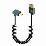 Cavo a molla HDMI 2.1 8K 60HZ lunghezza 0,5 m, Straight Head, Right Bend, Left Bend, Positive Bend, Reverse Bend, Micro HDMI To HDMI Straight, Micro HDMI Left Bend, Micro HDMI Right Bend, Micro HDMI Positive Bend, Micro HDMI Reverse Bend               ...