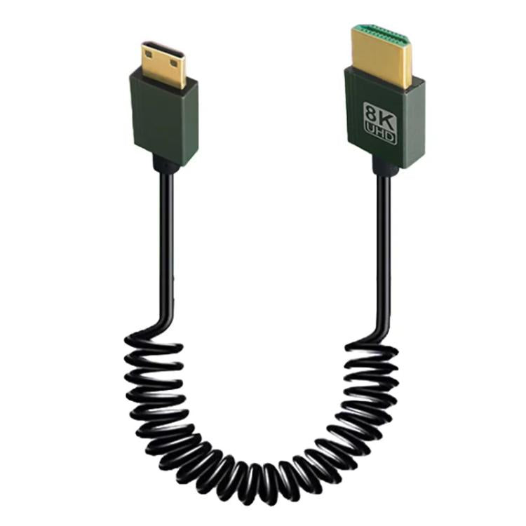 Cavo a molla HDMI 2.1 8K 60HZ lunghezza 0,5 m, Straight Head, Right Bend, Left Bend, Positive Bend, Reverse Bend, Micro HDMI To HDMI Straight, Micro HDMI Left Bend, Micro HDMI Right Bend, Micro HDMI Positive Bend, Micro HDMI Reverse Bend               ...