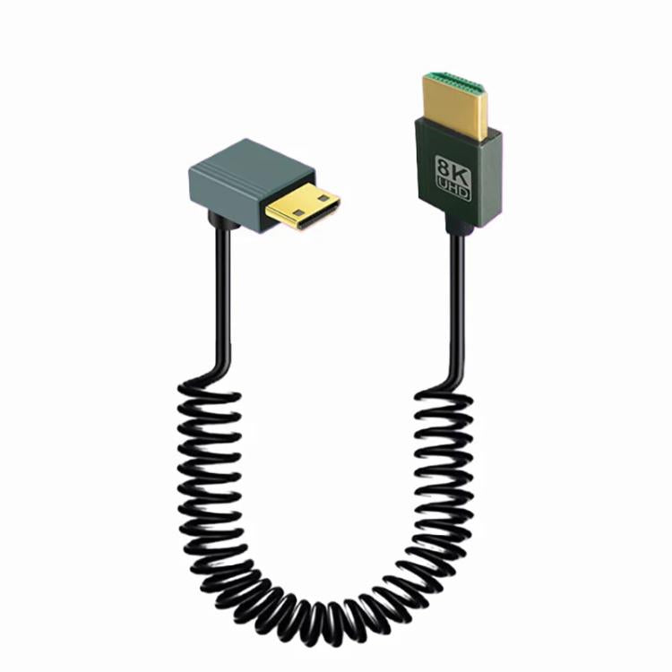 Cavo a molla HDMI 2.1 8K 60HZ lunghezza 0,5 m, Straight Head, Right Bend, Left Bend, Positive Bend, Reverse Bend, Micro HDMI To HDMI Straight, Micro HDMI Left Bend, Micro HDMI Right Bend, Micro HDMI Positive Bend, Micro HDMI Reverse Bend���������������...