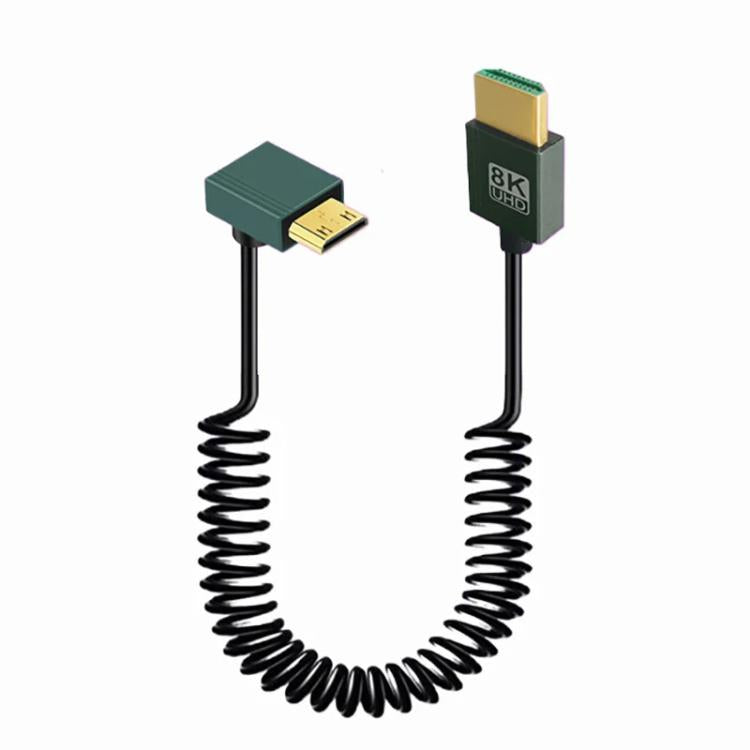 Cavo a molla HDMI 2.1 8K 60HZ lunghezza 0,5 m, Straight Head, Right Bend, Left Bend, Positive Bend, Reverse Bend, Micro HDMI To HDMI Straight, Micro HDMI Left Bend, Micro HDMI Right Bend, Micro HDMI Positive Bend, Micro HDMI Reverse Bend���������������...