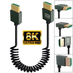 Cavo a molla HDMI 2.1 8K 60HZ lunghezza 0,5 m, Straight Head, Right Bend, Left Bend, Positive Bend, Reverse Bend, Micro HDMI To HDMI Straight, Micro HDMI Left Bend, Micro HDMI Right Bend, Micro HDMI Positive Bend, Micro HDMI Reverse Bend               ...