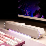Altoparlante cablato per computer desktop con effetto di illuminazione RGB Havit M19, Black Standard Version, White Standard Version, Black Bluetooth Version, Bluetooth Microphone Version