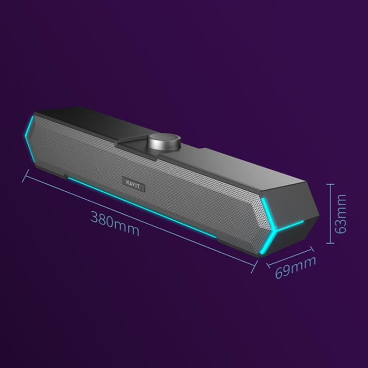 Altoparlante cablato per computer desktop con effetto di illuminazione RGB Havit M19, Black Standard Version, White Standard Version, Black Bluetooth Version, Bluetooth Microphone Version