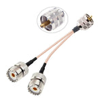 Cavo adattatore UHF PL-259 maschio a 2 femmine RG316