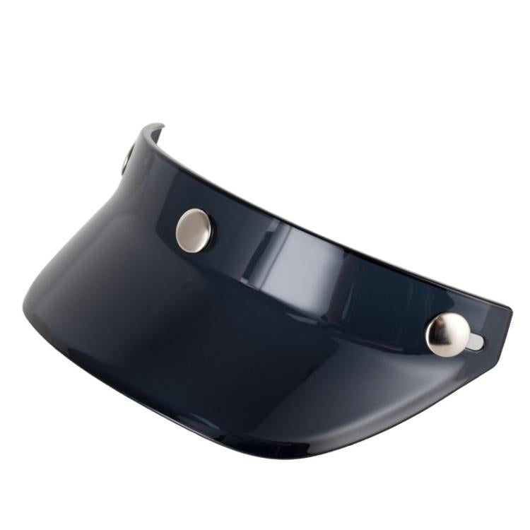 Visiera per casco da motociclista retrò a 3 bottoni, protezione parasole, mezza visiera per casco