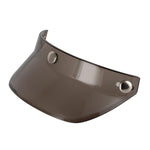 Visiera per casco da motociclista retrò a 3 bottoni, protezione parasole, mezza visiera per casco