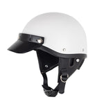 Visiera per casco da motociclista retrò a 3 bottoni, protezione parasole, mezza visiera per casco