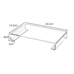 Vassoio in acrilico con base per tavolo da toeletta, 1pc, 2pcs
