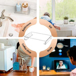 Vassoio in acrilico con base per tavolo da toeletta, 1pc, 2pcs