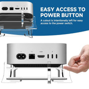 Per supporto di archiviazione in acrilico da tavolo MAC Mini M4