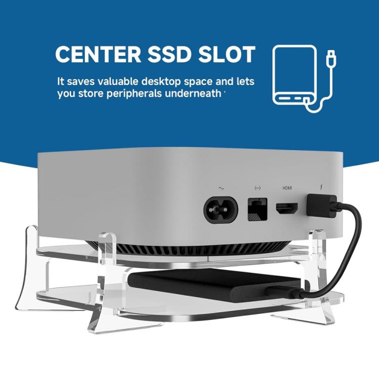Per supporto di archiviazione in acrilico da tavolo MAC Mini M4