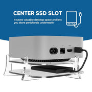 Per supporto di archiviazione in acrilico da tavolo MAC Mini M4