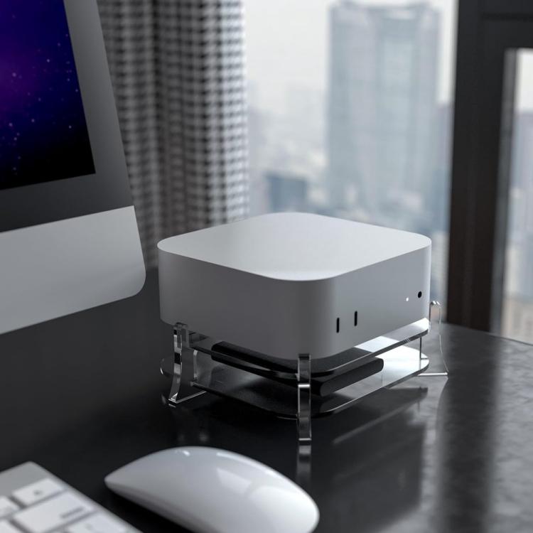 Per supporto di archiviazione in acrilico da tavolo MAC Mini M4