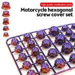 Accessori per la modifica del tappo a vite esagonale per motocicletta E-Bike Decorazione con vite in titanio bruciato elettrodeposto