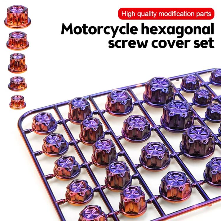 Accessori per la modifica del tappo a vite esagonale per motocicletta E-Bike Decorazione con vite in titanio bruciato elettrodeposto